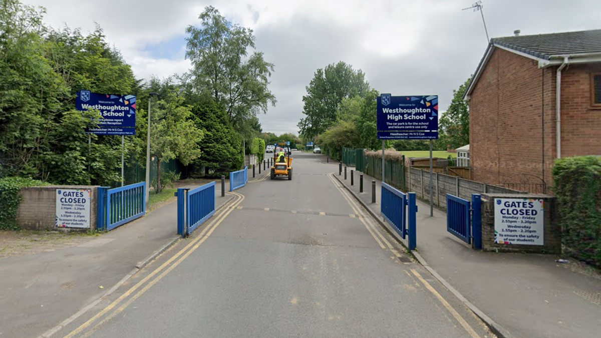 Entrance to Westhoughton High School