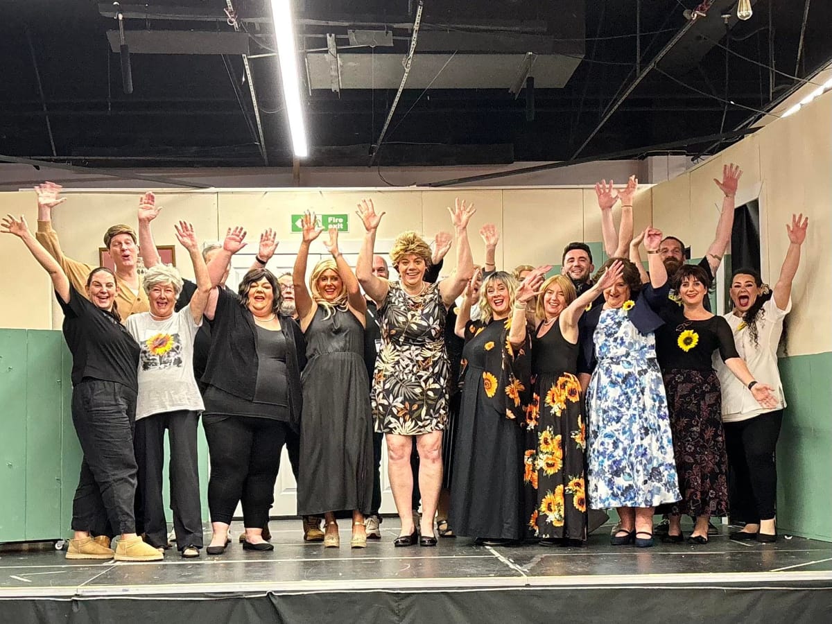 Cast of The Turnpike Community Theatre in their production of Calendar Girls by Tim Firth