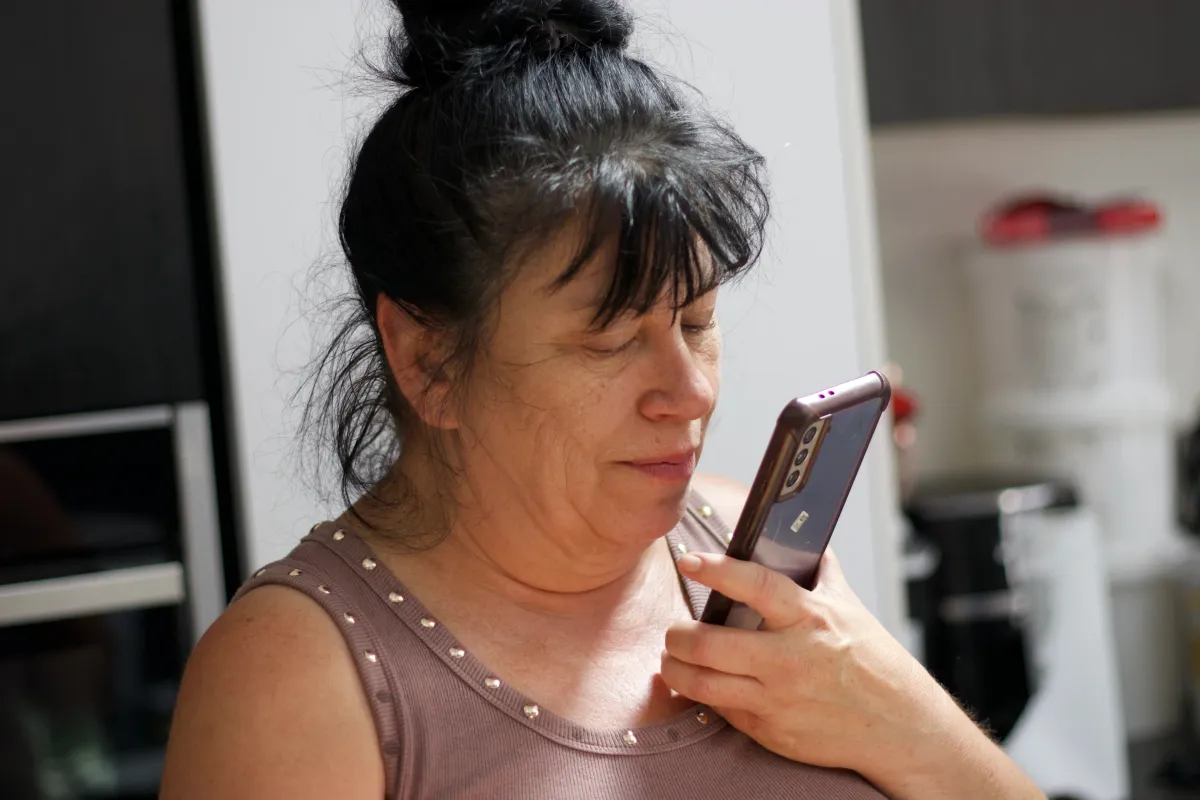 Colette cares for her uncle full time, juggling calls, appointments, and daily care