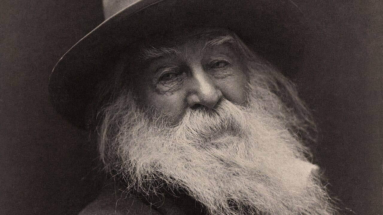 Celebrated American poet Walt Whitman, in 1887 in New York, by photographer George C. Cox.