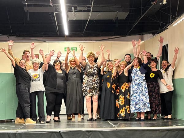 Cast of The Turnpike Community Theatre in their production of Calendar Girls by Tim Firth